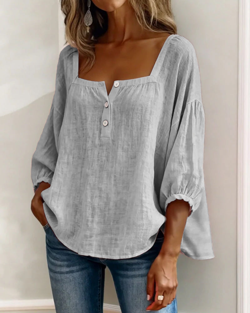 Lotte | Bluse med firkantet hals