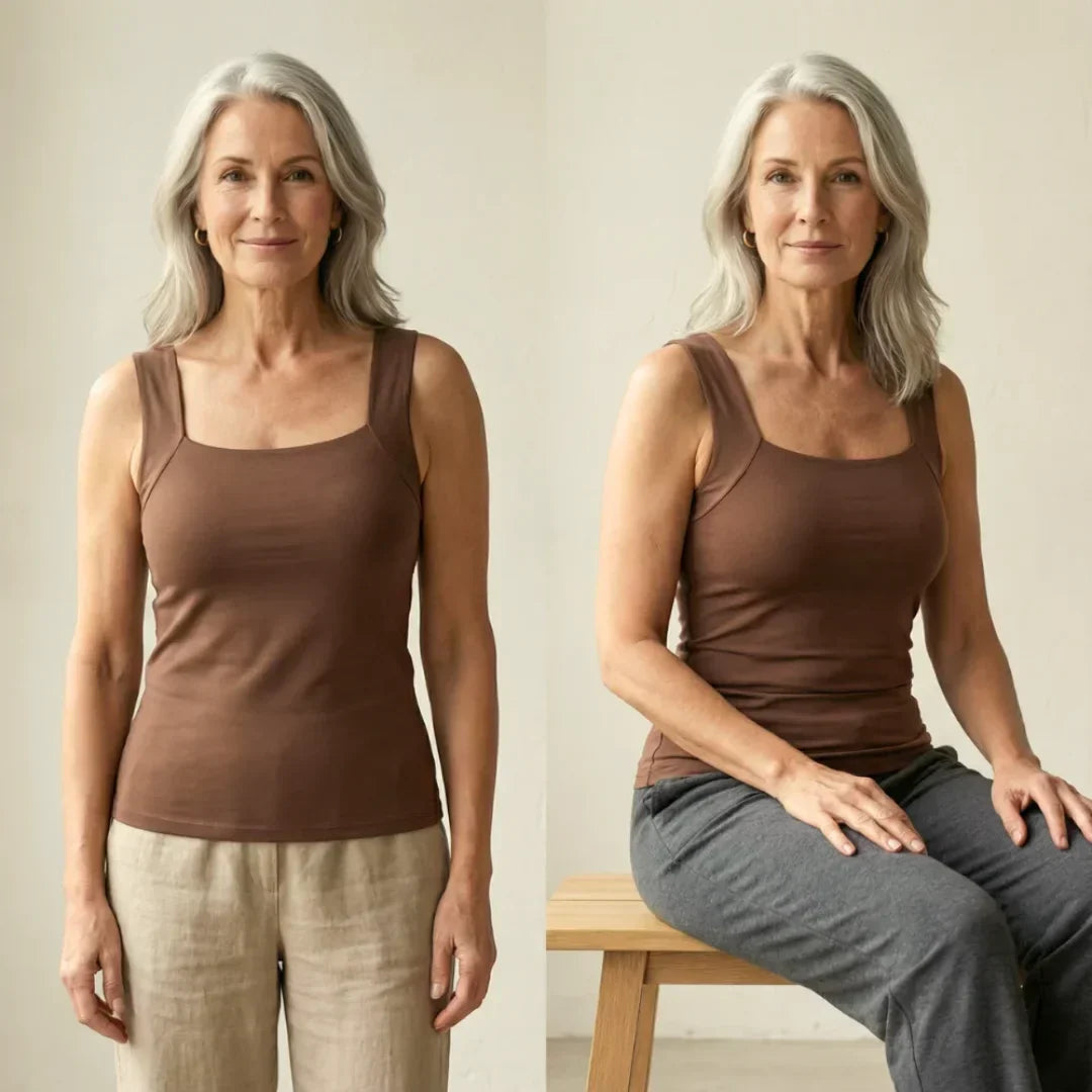 Kamilla | Tanktop med indbygget bh
