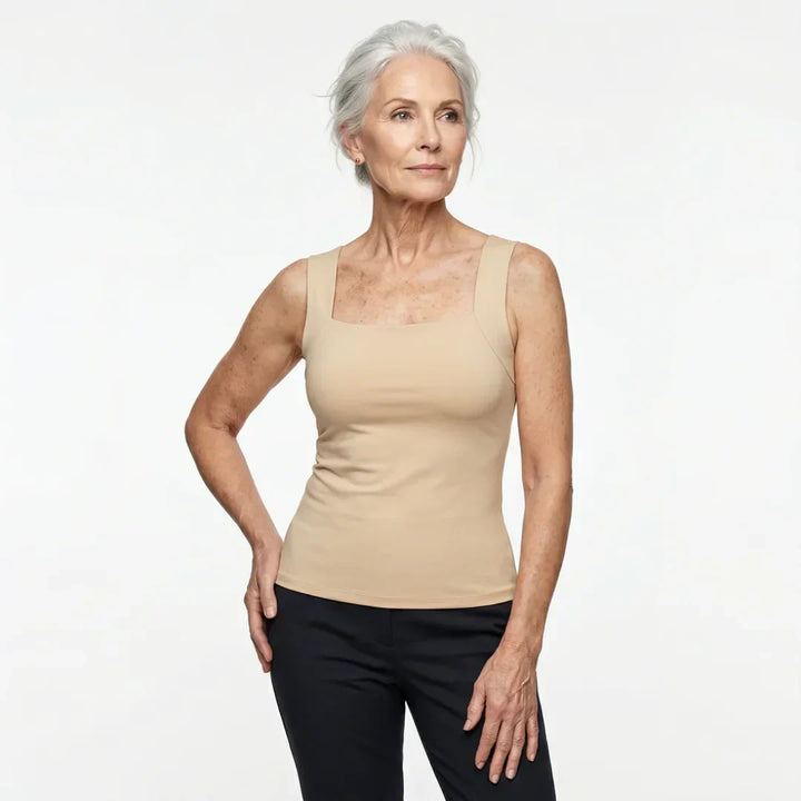 Kamilla | Tanktop med indbygget bh