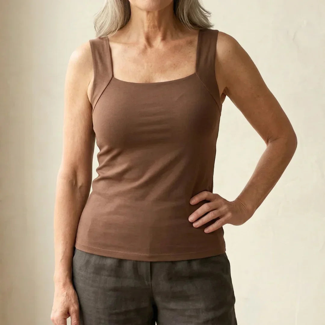 Kamilla | Tanktop med indbygget bh