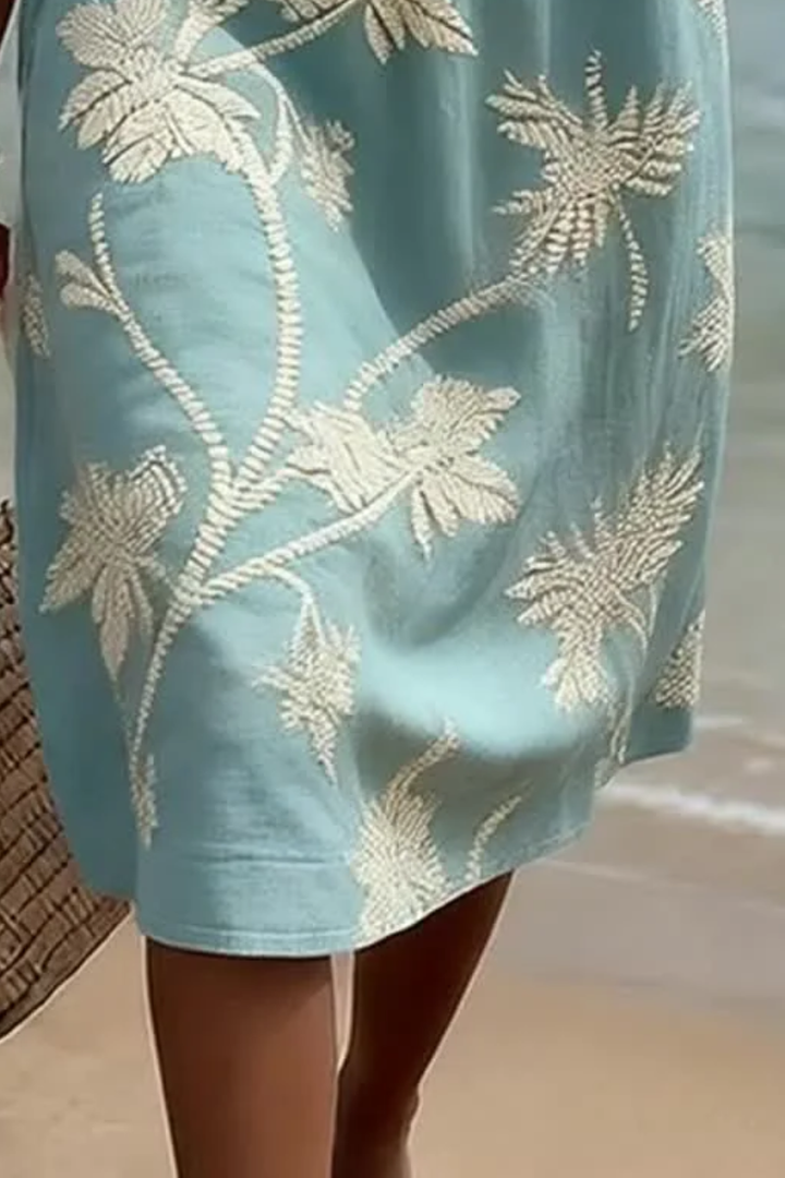 Emilie | Blomstret midi kjole