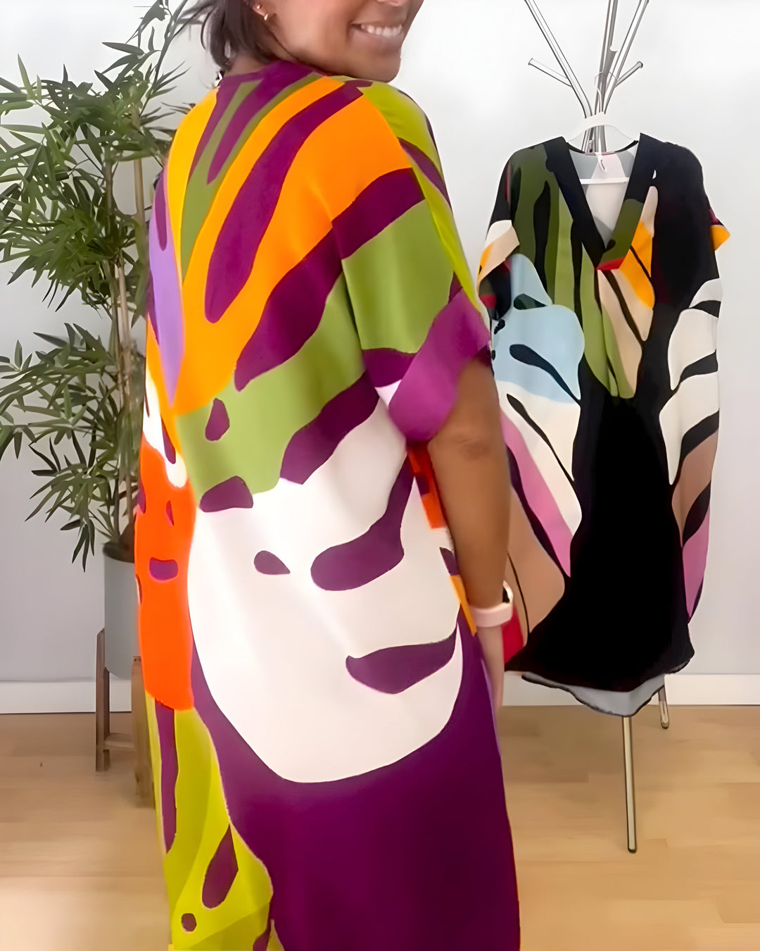 Rianna | Kjole med abstrakt print
