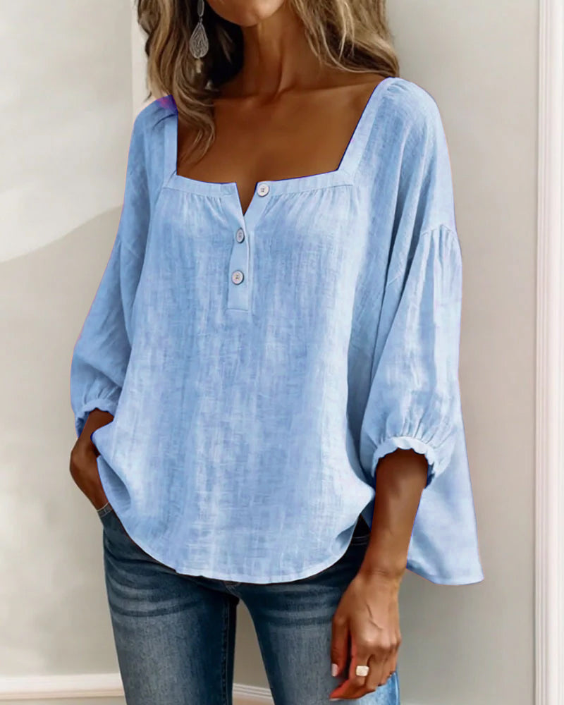 Lotte | Bluse med firkantet hals