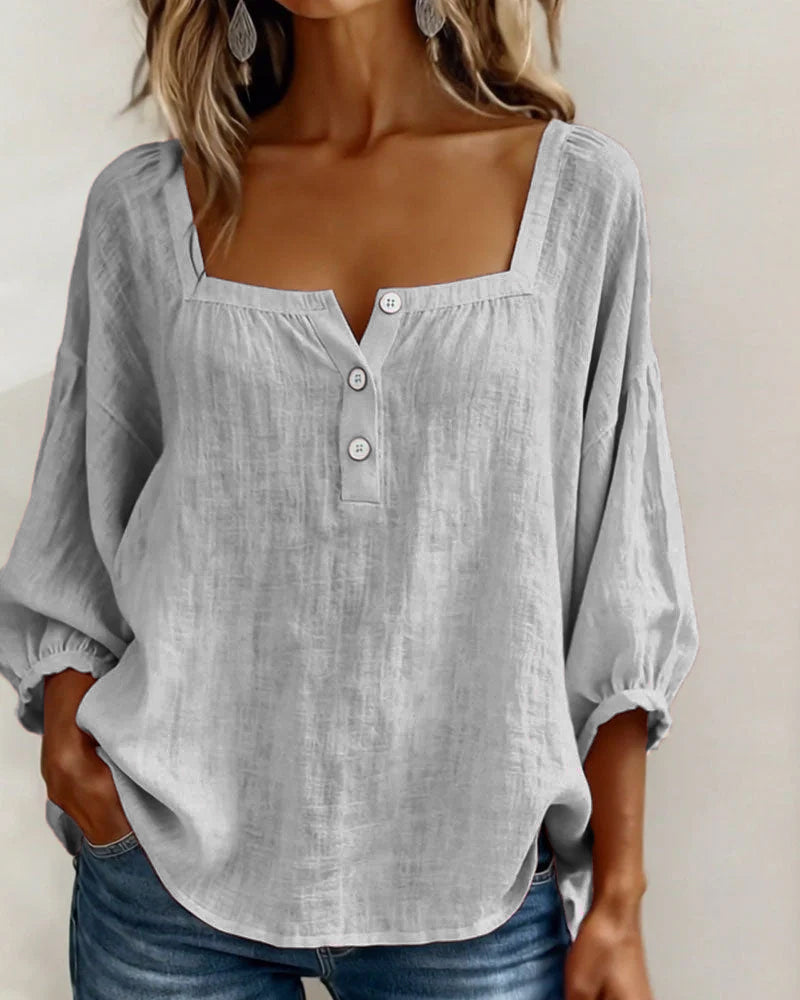 Lotte | Bluse med firkantet hals