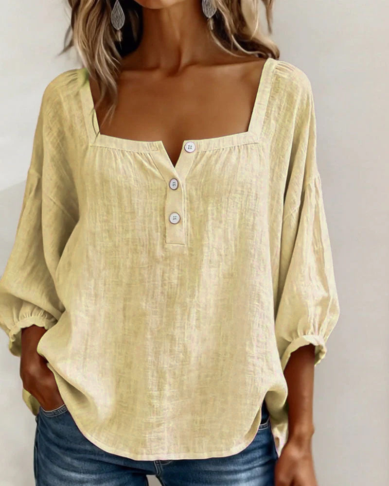 Lotte | Bluse med firkantet hals