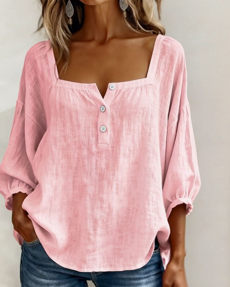 Lotte | Bluse med firkantet hals