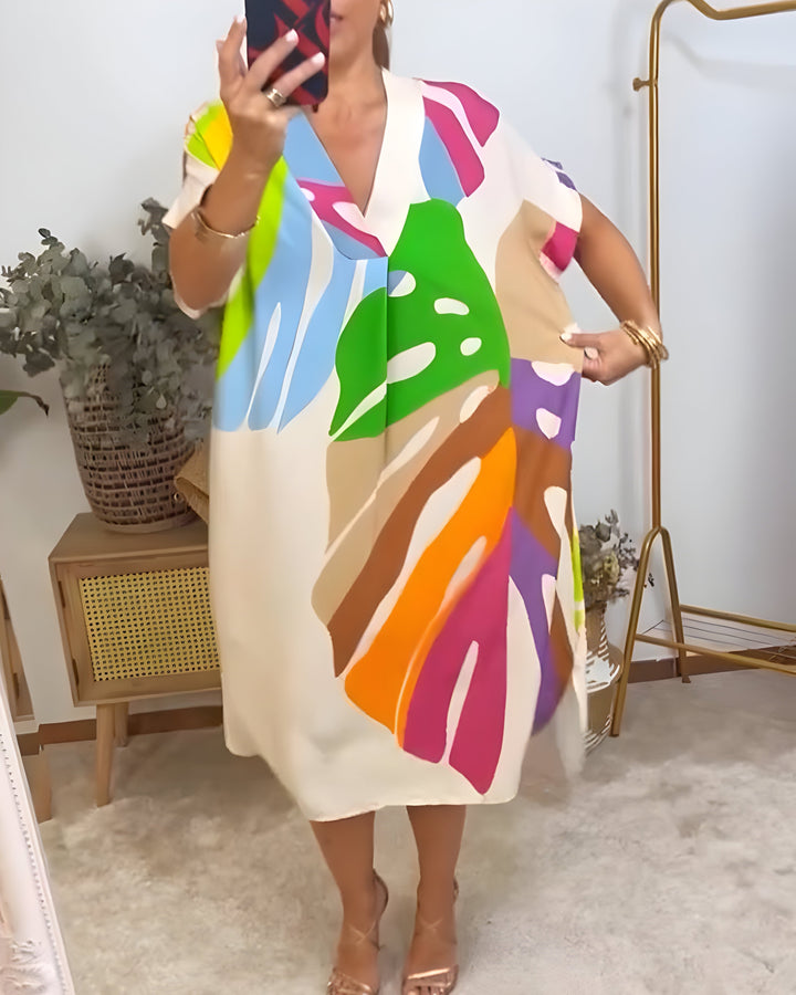 Rianna | Kjole med abstrakt print