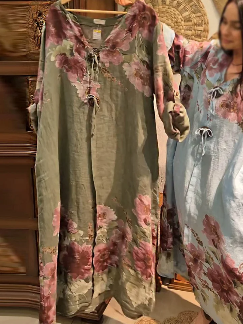 Nanna | Kjole med blomsterprint