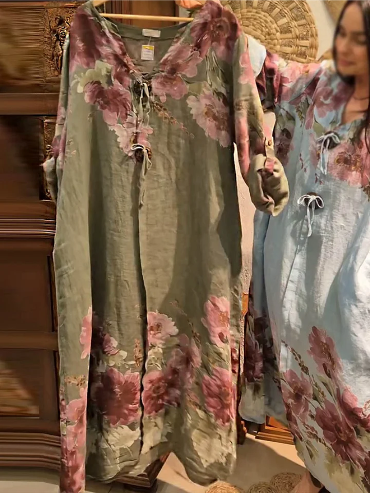 Nanna | Kjole med blomsterprint