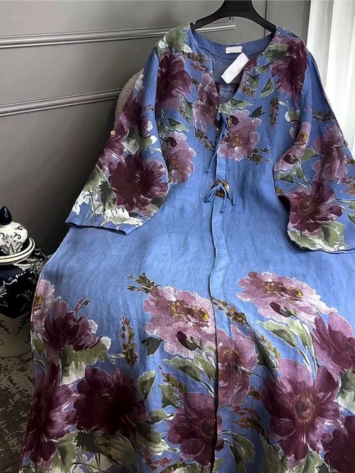 Nanna | Kjole med blomsterprint