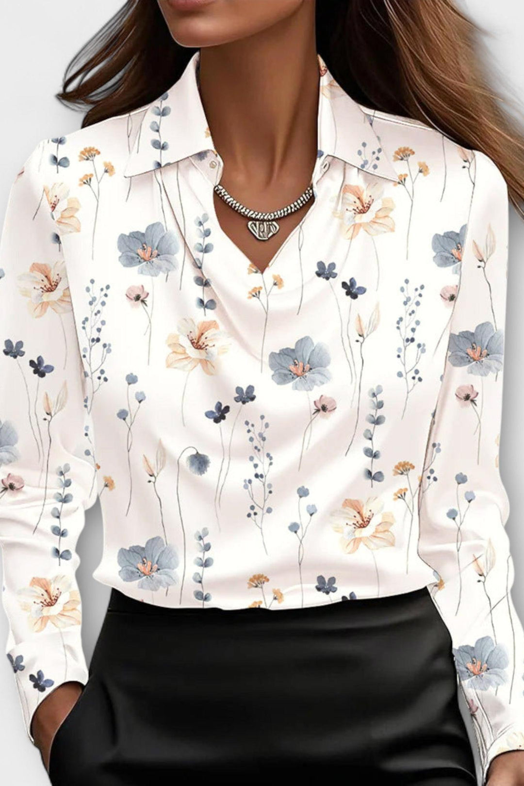 Ronja | Satin Bluse