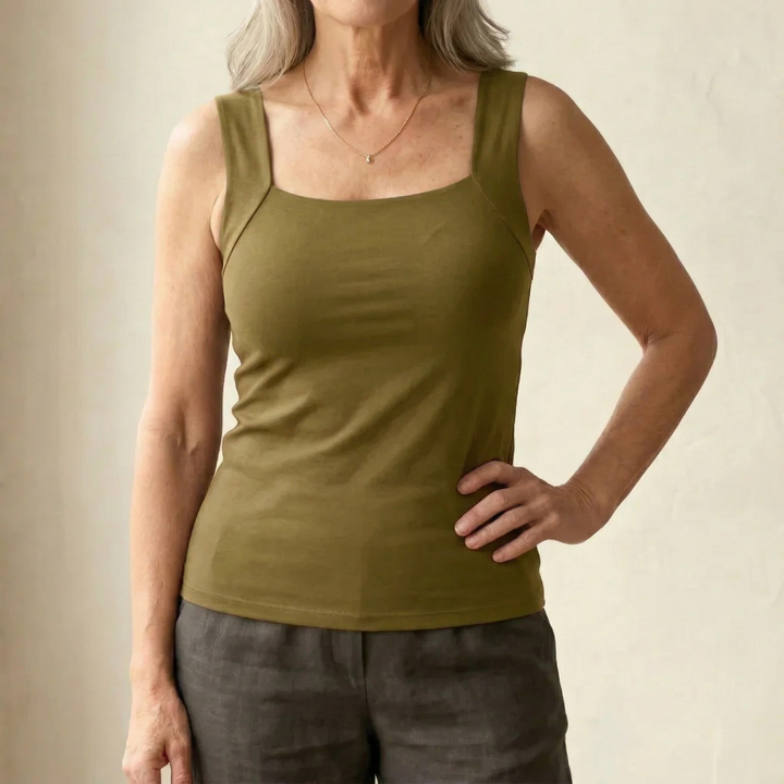 Kamilla | Tanktop med indbygget bh