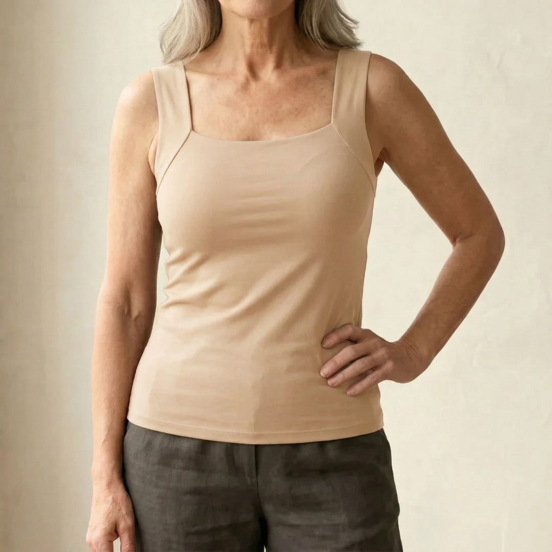 Kamilla | Tanktop med indbygget bh