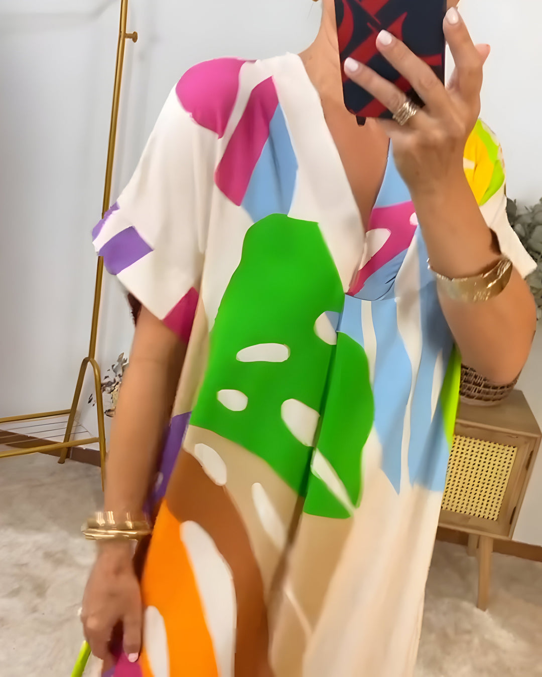 Rianna | Kjole med abstrakt print