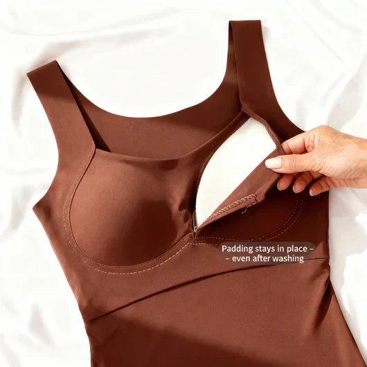 Kamilla | Tanktop med indbygget bh