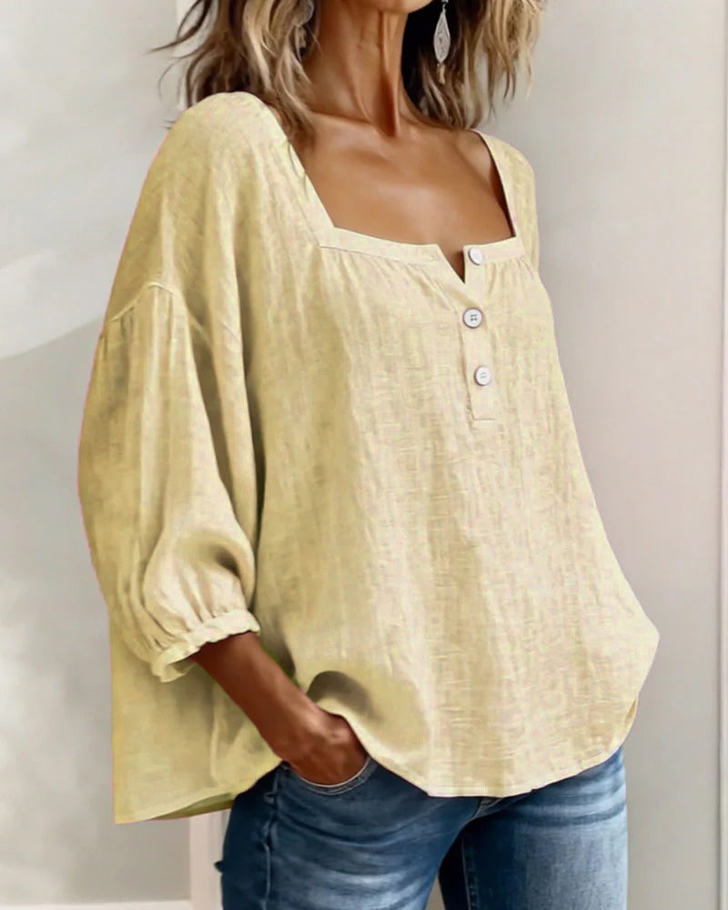Lotte | Bluse med firkantet hals