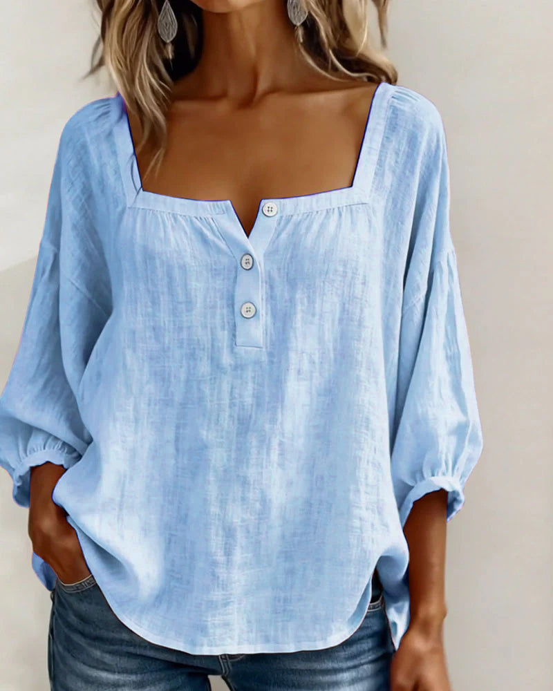 Lotte | Bluse med firkantet hals