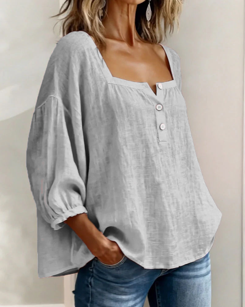 Lotte | Bluse med firkantet hals