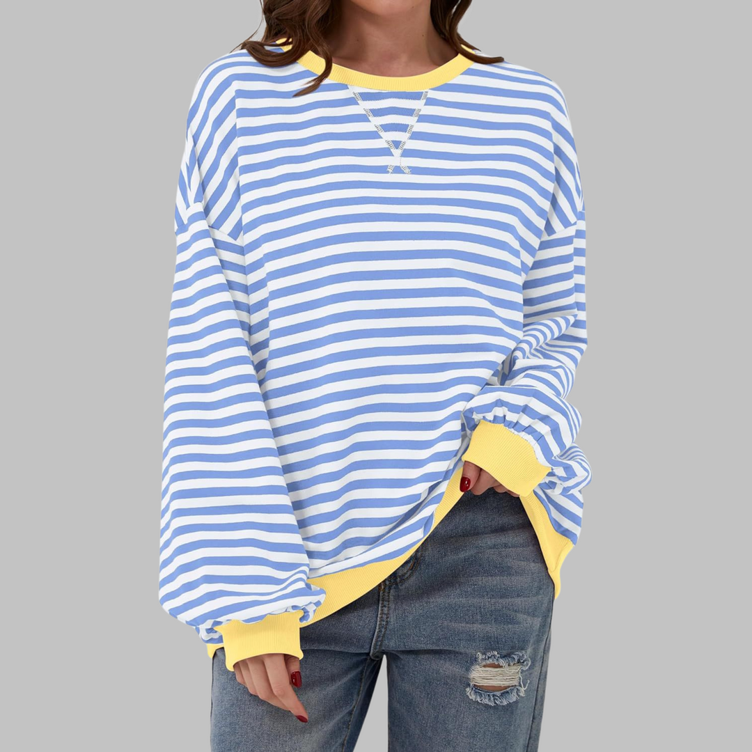 Astrid – Afslappet stribet sweater