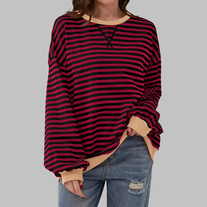 Astrid – Afslappet stribet sweater
