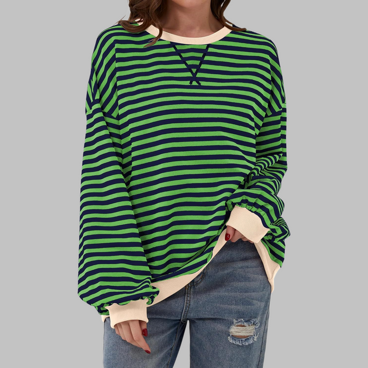 Astrid – Afslappet stribet sweater