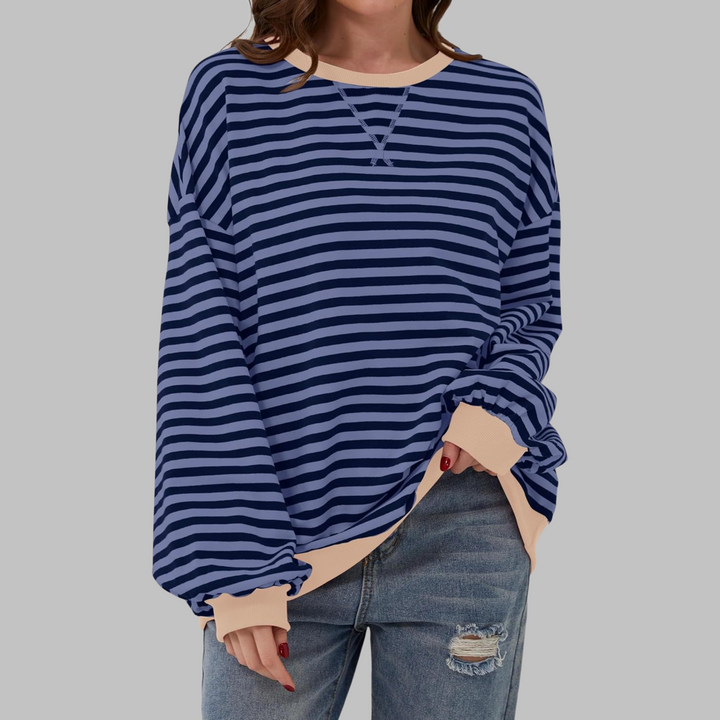 Astrid – Afslappet stribet sweater