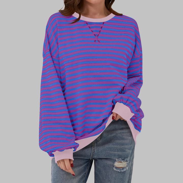 Astrid – Afslappet stribet sweater