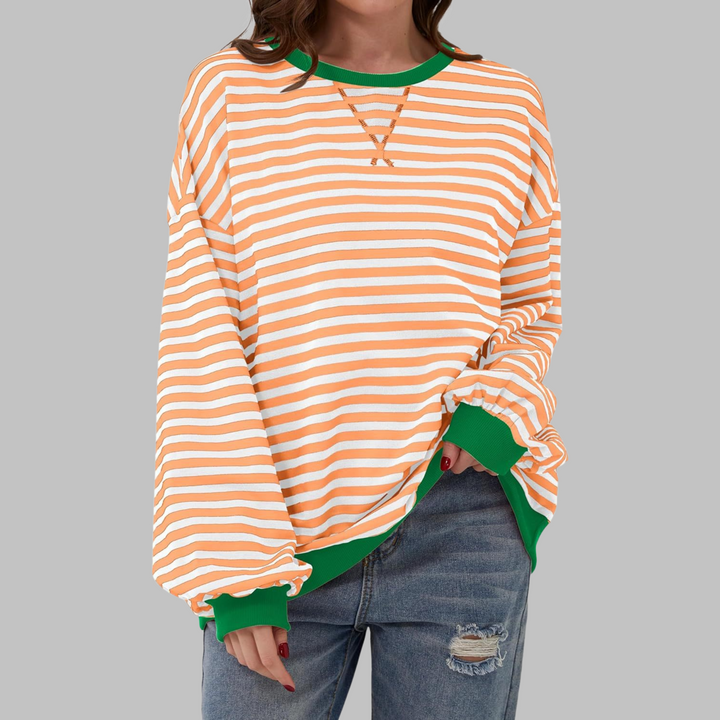 Astrid – Afslappet stribet sweater