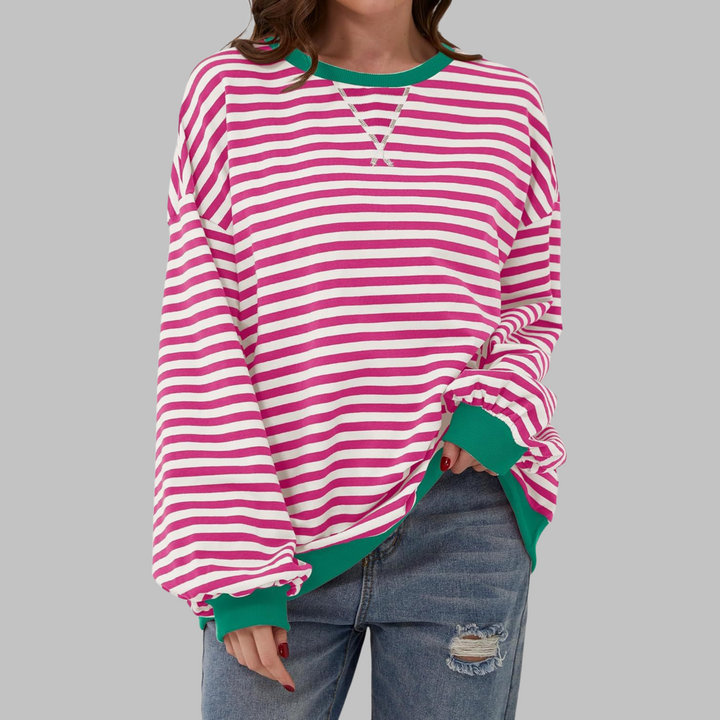 Astrid – Afslappet stribet sweater