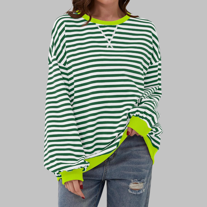 Astrid – Afslappet stribet sweater
