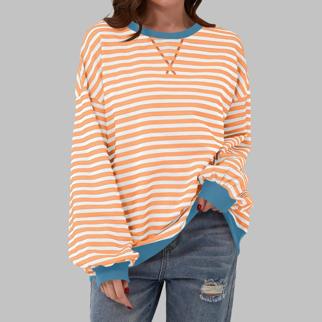 Astrid – Afslappet stribet sweater