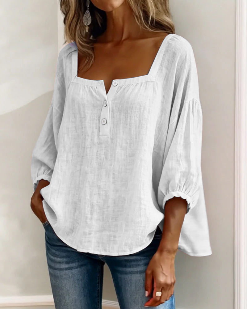 Lotte | Bluse med firkantet hals