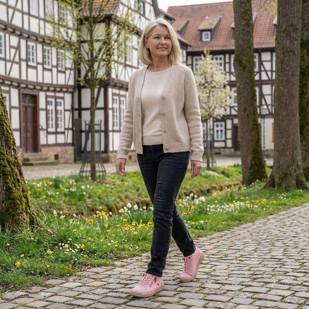 Solveig | Komfortable ortopædiske sneakers med lynlås