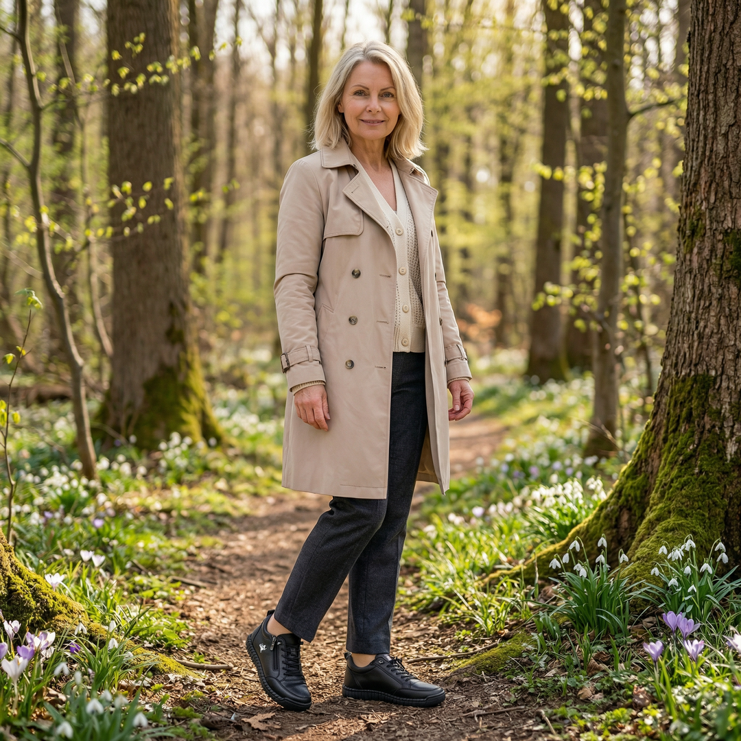Solveig | Komfortable ortopædiske sneakers med lynlås