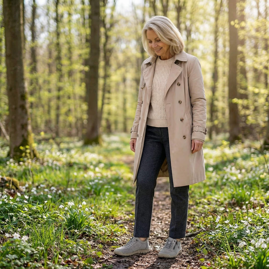 Solveig | Komfortable ortopædiske sneakers med lynlås