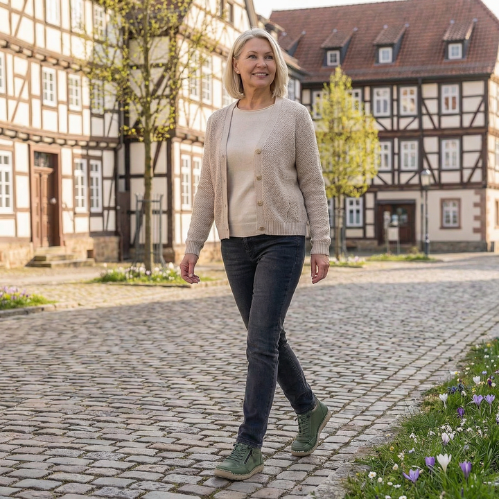 Solveig | Komfortable ortopædiske sneakers med lynlås