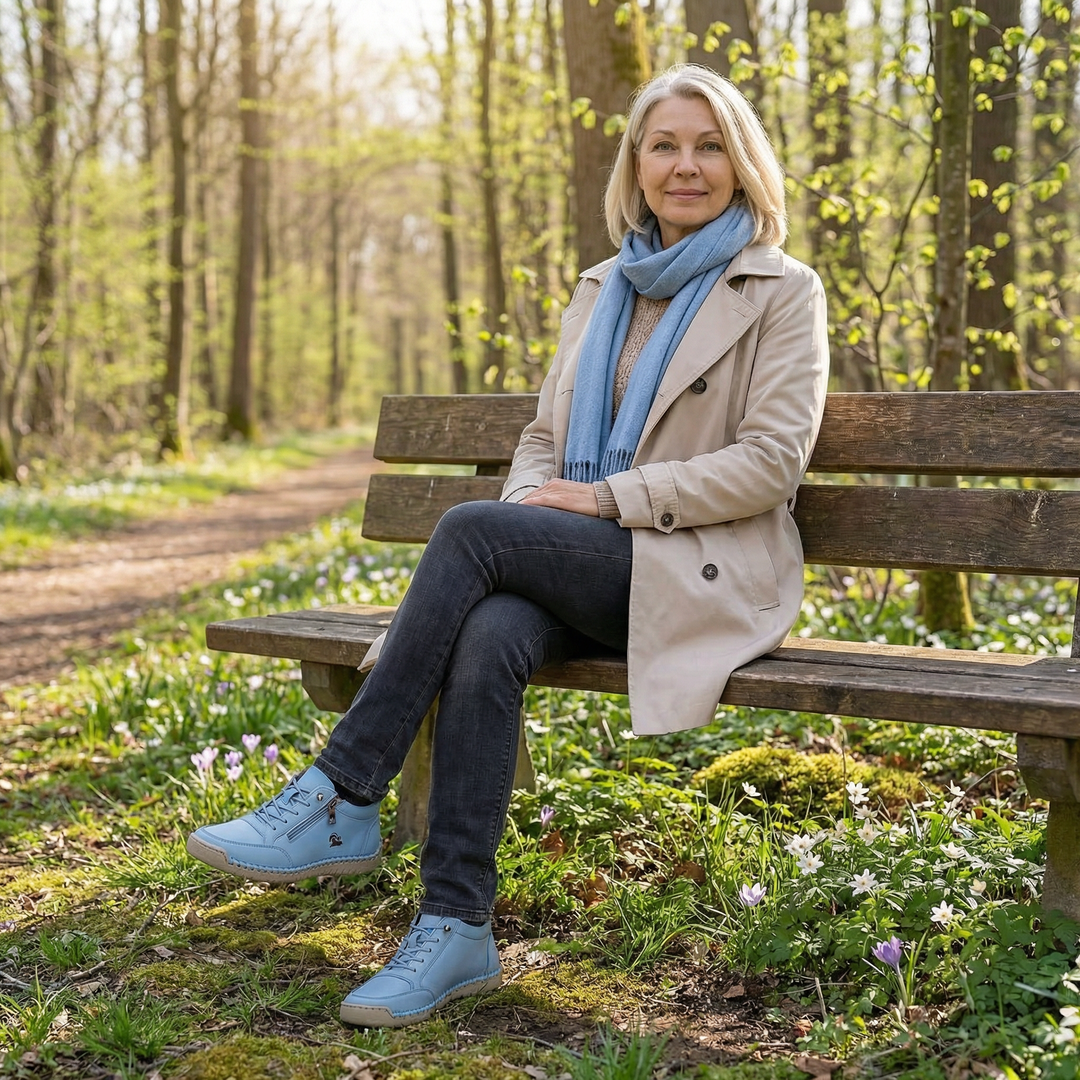 Solveig | Komfortable ortopædiske sneakers med lynlås