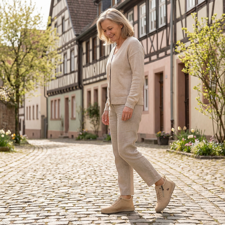 Solveig | Komfortable ortopædiske sneakers med lynlås